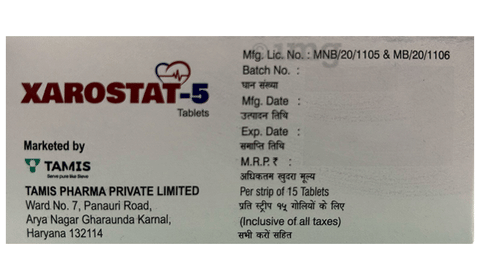 Xarostat 5 Tablet image