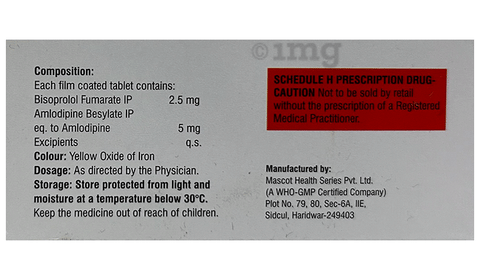 Bisopharm A 2.5 Tablet image Bisopharm A 2.5 Tablet image