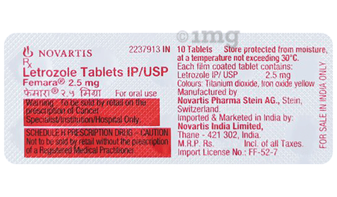 Femara 2.5mg Tablet image Femara 2.5mg Tablet image