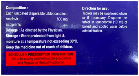 Acylin 800 Tablet DT image