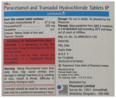Ultramed Tablet | Fast-Acting Pain Relief for Severe Pain image