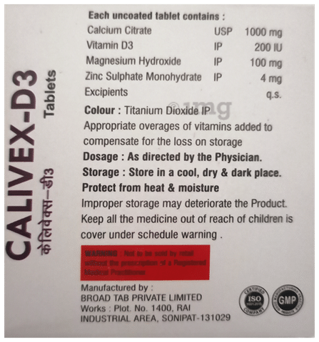 Calivex-D3 Tablet