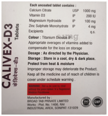 Calivex-D3 Tablet image