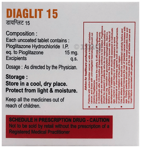 Diaglit 15 Tablet image Diaglit 15 Tablet image
