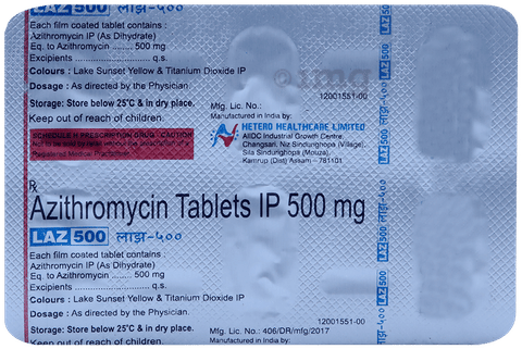 Laz 500mg Tablet image