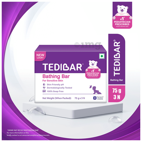 Tedibar Bathing Bar for Sensitive Skin 75gm Each