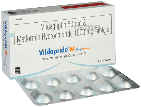 VILDApride M 1000mg/50mg Tablet image
