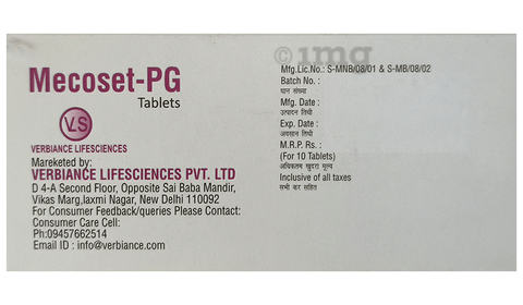 Mecoset-PG Tablet SR image