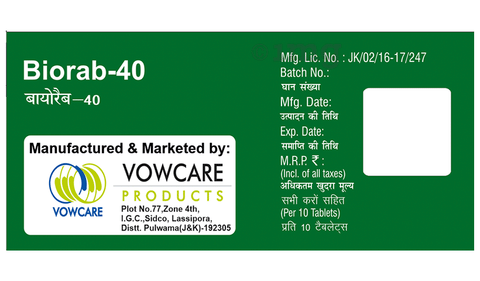 Biorab 40 Tablet image Biorab 40 Tablet image