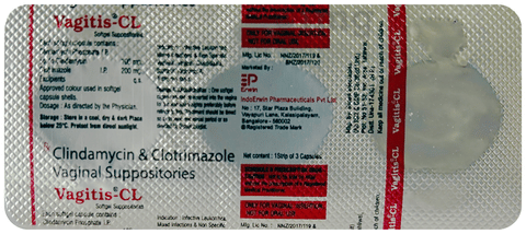 Vagitis-CL Softgel Suppositories image Vagitis-CL Softgel Suppositories image
