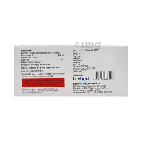 GestoFORD 200mg Tablet SR image GestoFORD 200mg Tablet SR image