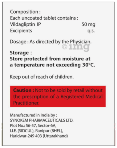 Vildaas 50mg Tablet image Vildaas 50mg Tablet image