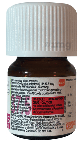 Eltroxin 37.5mcg Tablet image Eltroxin 37.5mcg Tablet image