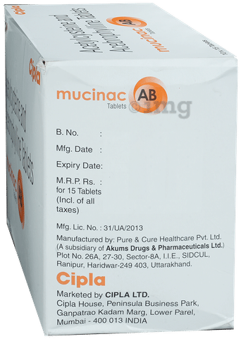 Mucinac AB Tablet image