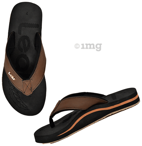 Leaf Footwear Leaf Flat Feet Weight Distribution Slippers Balck