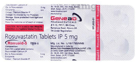 Rosuaid 5mg Tablet image Rosuaid 5mg Tablet image