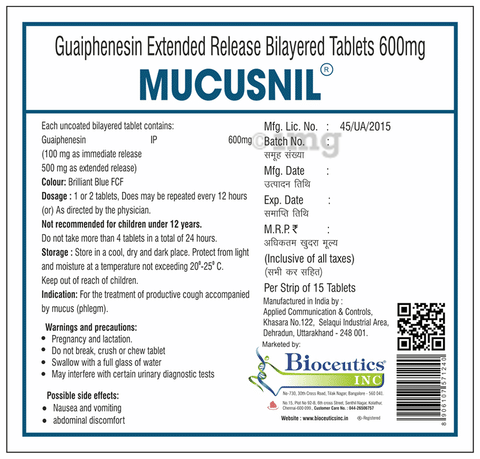 Mucusnil Tablet ER