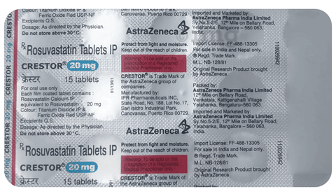 Crestor 20mg Tablet image