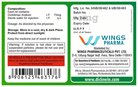 Diclowin AQ Injection