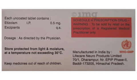 Etarm 0.5 Tablet image