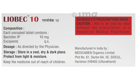 Liobec 10 Tablet image