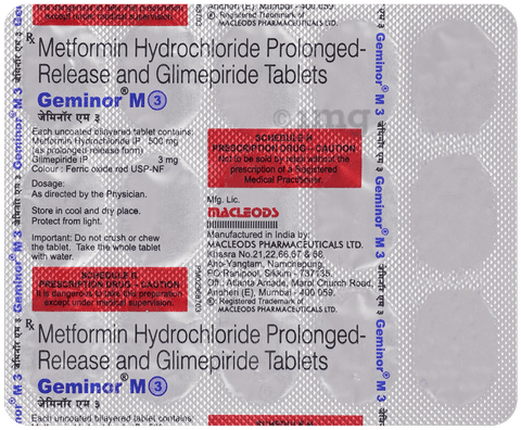 Geminor M 3mg/500mg Tablet