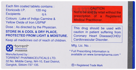 Etoxib 120 Tablet image