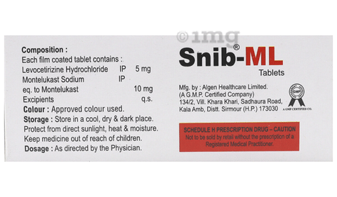 Snib ML 5mg/10mg Tablet image