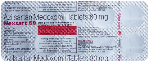 Nexsart 80 Tablet image Nexsart 80 Tablet image