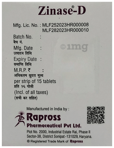 Zinase-D Tablet image