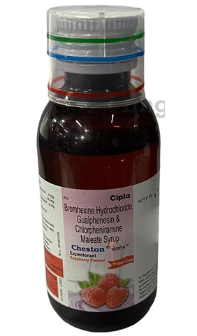 Cheston Expectorant Raspberry Sugar Free image Cheston Expectorant Raspberry Sugar Free image