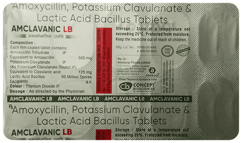 Amclavanic LB Tablet image