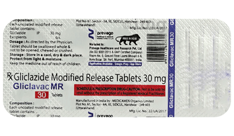 Gliclavac MR 30 Tablet image Gliclavac MR 30 Tablet image