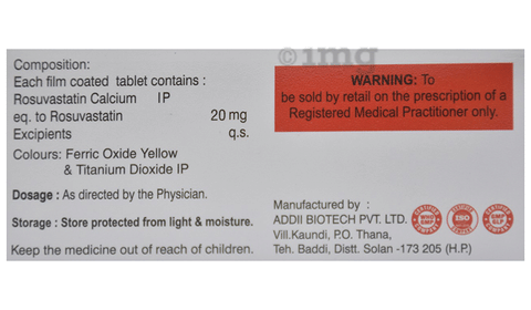 Rosuvix 20 Tablet image