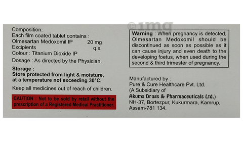 Olmecaid 20 Tablet image Olmecaid 20 Tablet image