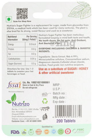 Sugar Fighter Stevia Tablets (200 Each) 2