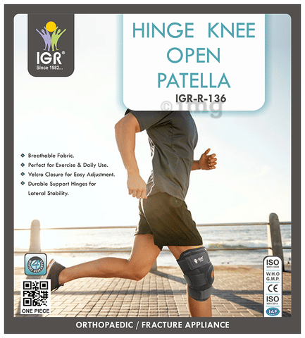 IGR Hinge Knee Open Patella Grey Medium test image IGR Hinge Knee Open Patella Grey Medium test image
