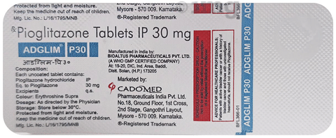 Adglim P 30mg Tablet image Adglim P 30mg Tablet image