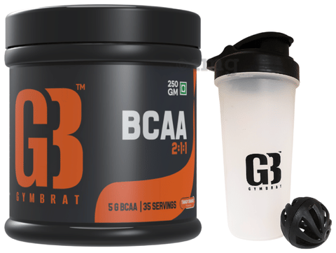 Gym Brat BCAA 2:1:1 with Shaker Powder Tangy Orange
