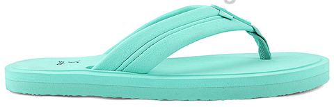Mint green on sale flip flops