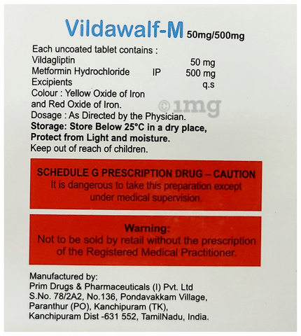 Vildawalf-M Tablet image