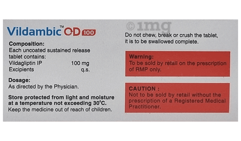 Vildambic OD 100mg Tablet SR image