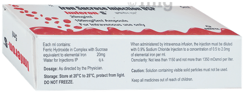 Imferon S 20mg Injection image Imferon S 20mg Injection image