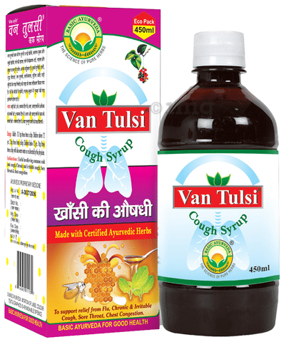 Basic Ayurveda Van Tulsi Cough Syrup image Basic Ayurveda Van Tulsi Cough Syrup image