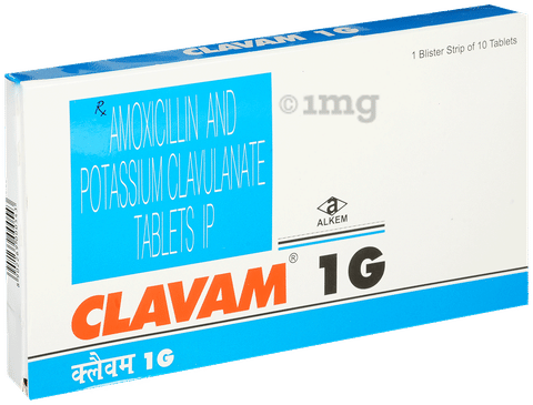 Clavam 1g Tablet image