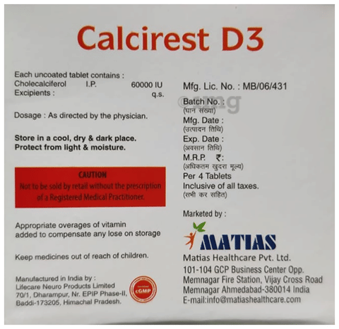 Calcirest D3 Tablet image Calcirest D3 Tablet image