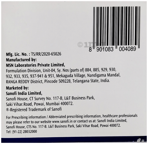 Cetapin S 50mg/1000mg Tablet image