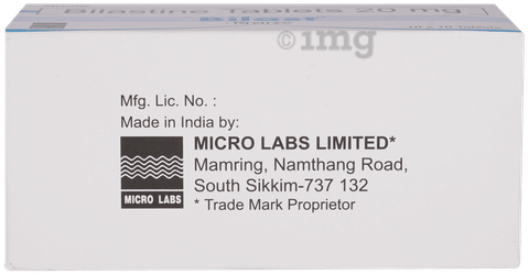 Bilast 20mg Tablet image