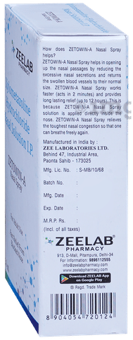 Zetowin-A Nasal Solution image