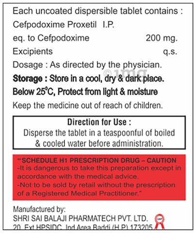 Cefopod 200mg Tablet image Cefopod 200mg Tablet image